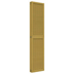 Room Divider 6 Panels Brown Solid Wood Paulownia