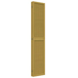 Room Divider 6 Panels Brown Solid Wood Paulownia