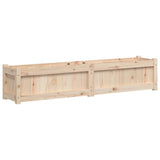 Garden Planter 150x31x31 cm Solid Wood Pine - Front View
