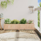 Garden Planter 150x31x31 cm Solid Wood Pine - Side View