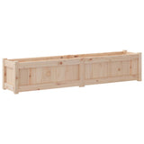 Garden Planter 150x31x31 cm Solid Wood Pine - Close-Up Angle