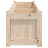 Garden Planters 2 pcs Solid Wood Pine - Rear View