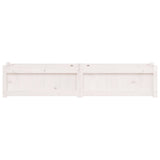 Garden Planters 2 pcs White Solid Wood Pine