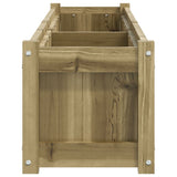 Garden Planter 150x31x31 cm Impregnated Wood Pine - Rear View