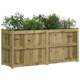 Garden Planter 150x50x70 cm Impregnated Wood Pine - Top-Down View