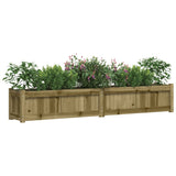 Garden Planters 2 pcs Impregnated Wood Pine - Side View
