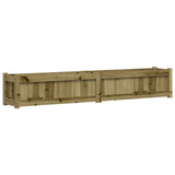 Garden Planters 2 pcs Impregnated Wood Pine - Close-Up Angle