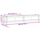 Garden Planters 2 pcs Impregnated Wood Pine
