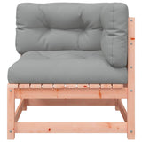 Garden Sofas Corner with Cushions 2 pcs Solid Wood Douglas - Close-Up Angle