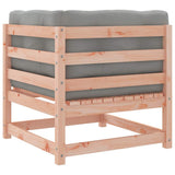 Garden Sofas Corner with Cushions 2 pcs Solid Wood Douglas