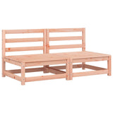 Garden Sofas Armless with Cushions 2 pcs Solid Wood Douglas - Top-Down View