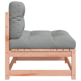 Garden Sofas Armless with Cushions 2 pcs Solid Wood Douglas - Close-Up Angle