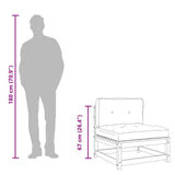 Garden Sofas Armless with Cushions 2 pcs Solid Wood Douglas