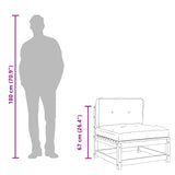 Garden Sofas Armless with Cushions 2 pcs Impregnated Wood Pine - Extra Image