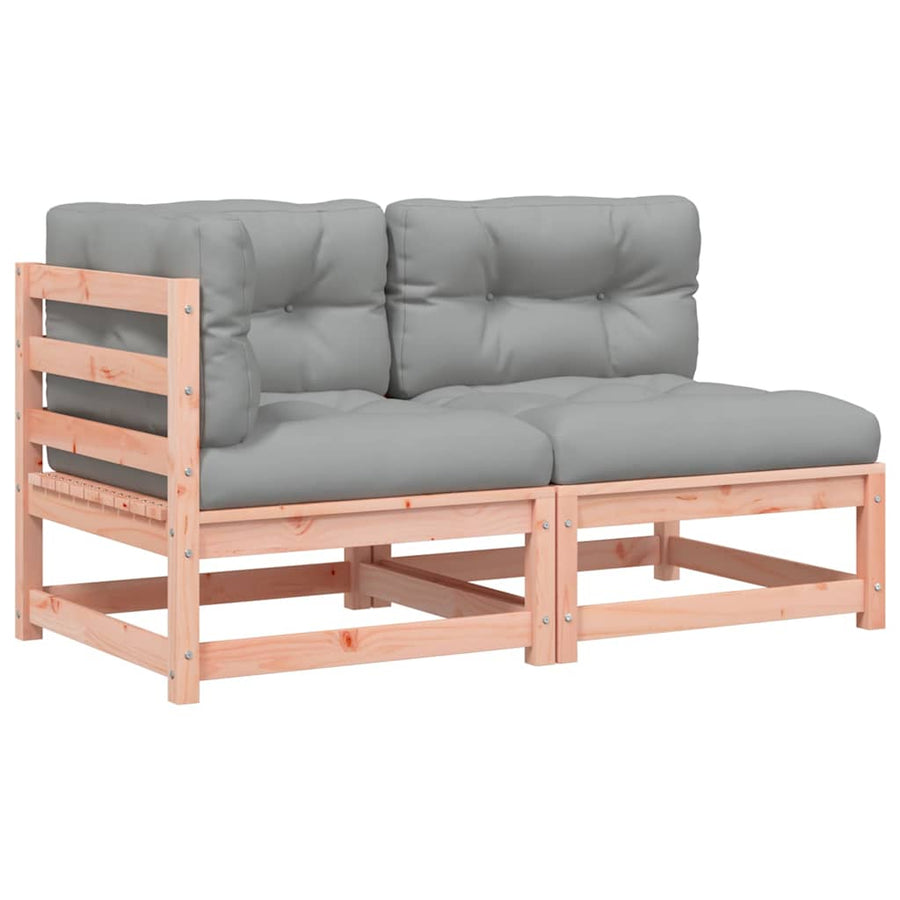 Garden Sofa with Cushions 2-Seater Solid Wood Douglas
