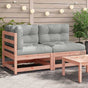 Garden Sofa with Cushions 2-Seater Solid Wood Douglas