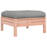 Garden Footstools with Cushions 2 pcs Solid Wood Douglas - 45-Degree Angle