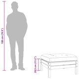 Garden Footstools with Cushions 2 pcs Solid Wood Douglas - Extra Image