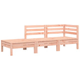 Garden Sofa with Cushions and Footstool 3-Seater - Top-Down View