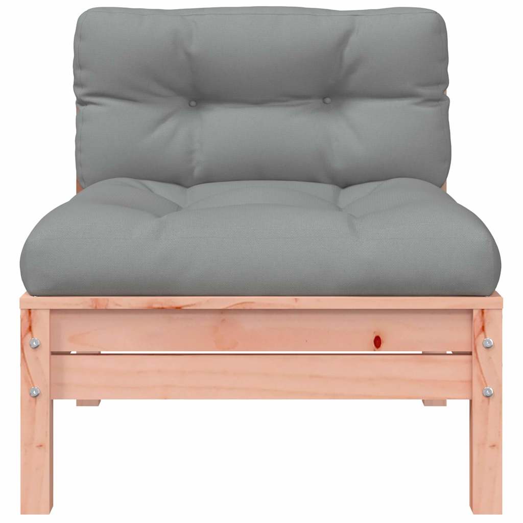 Garden Sofa with Cushions and Footstool 3-Seater