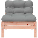 Garden Sofa with Cushions and Footstool 2-Seater - Close-Up Angle