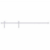 Sliding Door with Hardware Set 90x210 cm Solid Wood Pine - Close-Up Angle