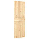 Sliding Door with Hardware Set 70x210 cm Solid Wood Pine - 45-Degree Angle