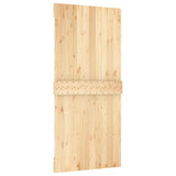 Sliding Door with Hardware Set 95x210 cm Solid Wood Pine - 45-Degree Angle