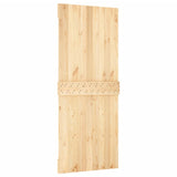 Sliding Door with Hardware Set 85x210 cm Solid Wood Pine - 45-Degree Angle