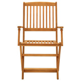 5 Piece Garden Dining Set Solid Wood Acacia - 45-Degree Angle