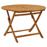 5 Piece Garden Dining Set Solid Wood Acacia - Low Angle