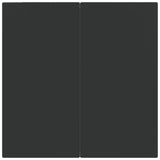 3 Piece Garden Dining Set Black Poly Rattan and Steel