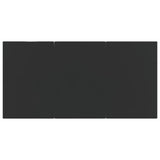 5 Piece Garden Dining Set Black Poly Rattan and Steel - Extra Image