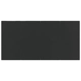 5 Piece Garden Dining Set Black Poly Rattan and Steel - Extra Image