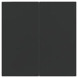 3 Piece Garden Dining Set Black Poly Rattan and Steel - Extra Image