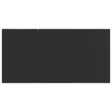 5 Piece Garden Dining Set Grey and Black Poly Rattan and Steel - Extra Image
