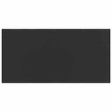 7 Piece Garden Dining Set Grey and Black Poly Rattan and Steel
