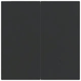 3 Piece Garden Dining Set Black Poly Rattan and Steel - Extra Image