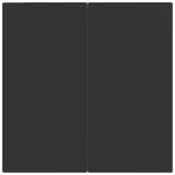 3 Piece Garden Dining Set Black Poly Rattan and Steel - Extra Image