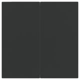 3 Piece Garden Dining Set Black Poly Rattan and Steel - Extra Image