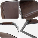 Sofa Chair Brown Real Leather
