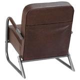 Sofa Chair Brown Real Leather