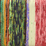 Bench Multicolour 160 cm Chindi Fabric and Solid Wood Mango