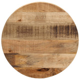 Table Top ?50x2.5 cm Round Solid Wood Rough Mango