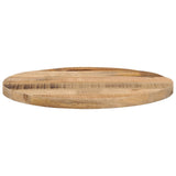 Table Top ?50x2.5 cm Round Solid Wood Rough Mango