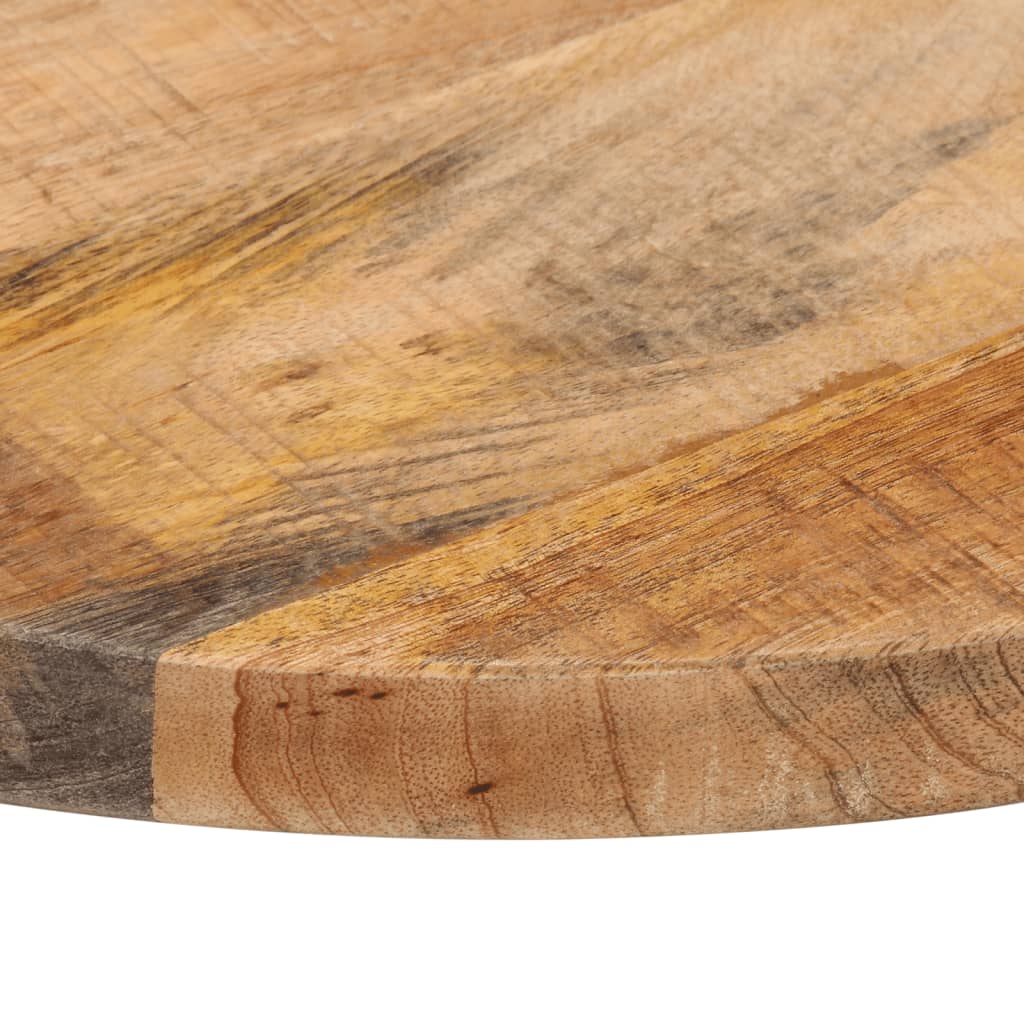 Table Top ?50x2.5 cm Round Solid Wood Rough Mango