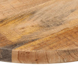 Table Top ?50x2.5 cm Round Solid Wood Rough Mango
