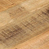 Table Top ?50x2.5 cm Round Solid Wood Rough Mango
