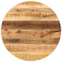 Table Top ?70x1.5 cm Round Solid Wood Rough Mango
