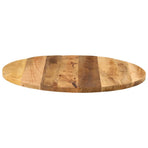 Table Top ?70x1.5 cm Round Solid Wood Rough Mango